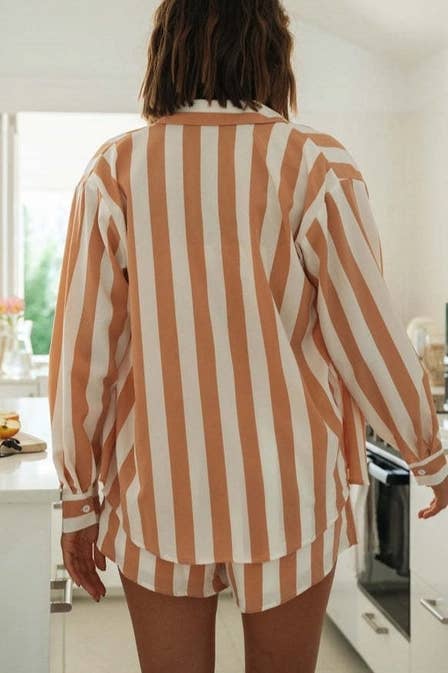 Ladies Stripe Top and Shorts