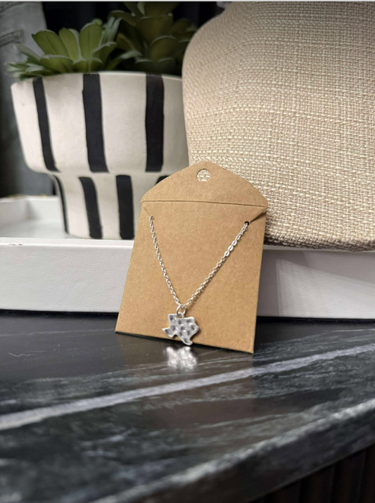Texas Star Silver Necklace