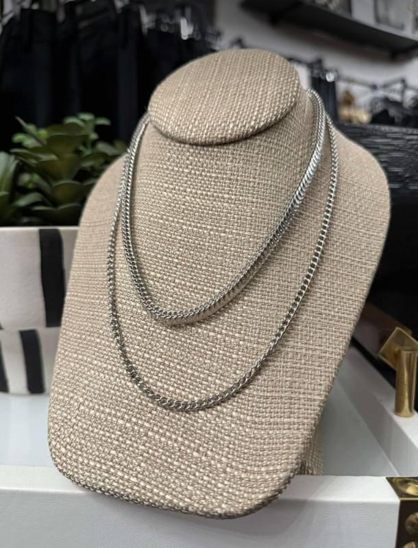 Double Thick Silver Chain