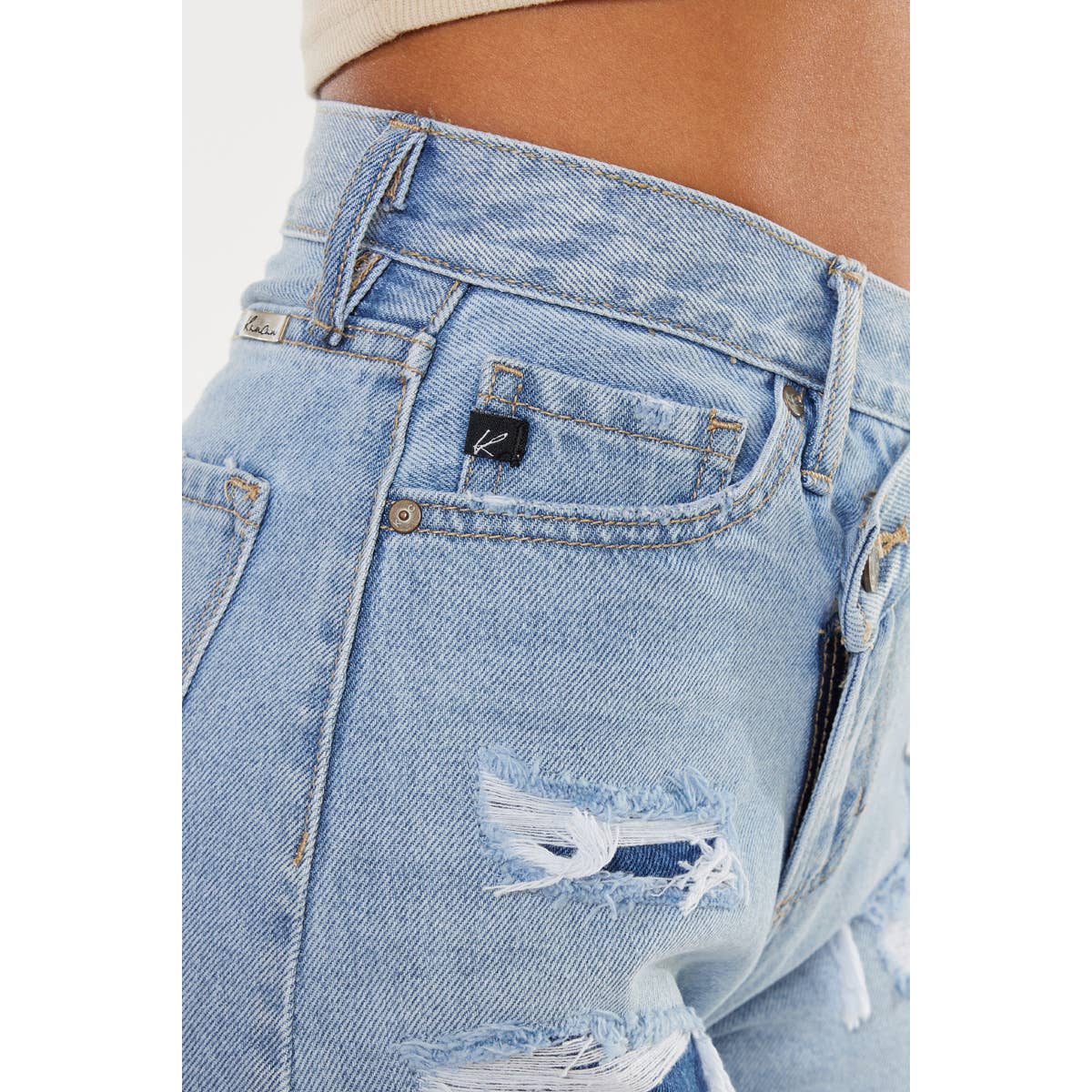 HIGH RISE CROSSOVER SHORTS