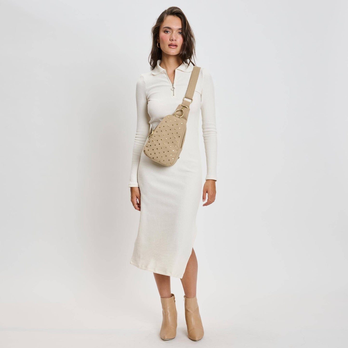 Regina Studded Sling Backpack