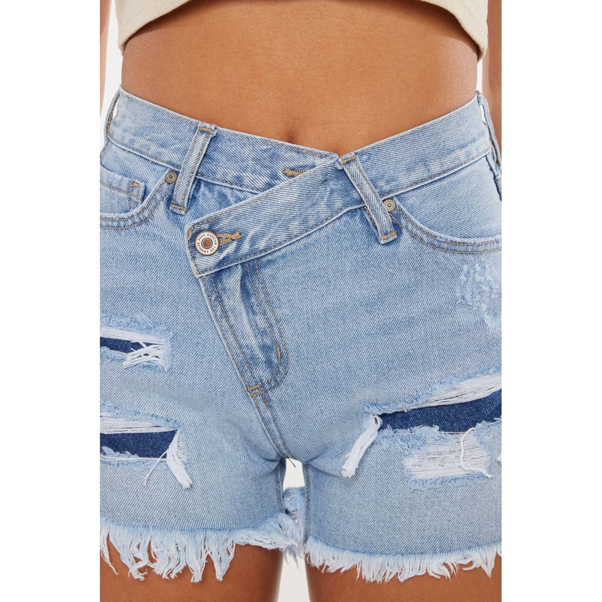 HIGH RISE CROSSOVER SHORTS