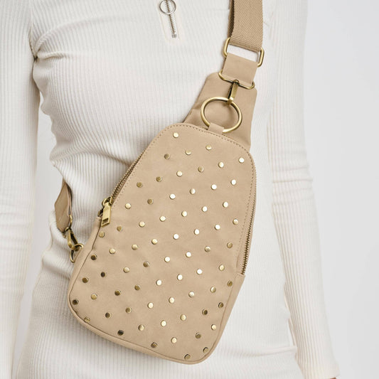 Regina Studded Sling Backpack
