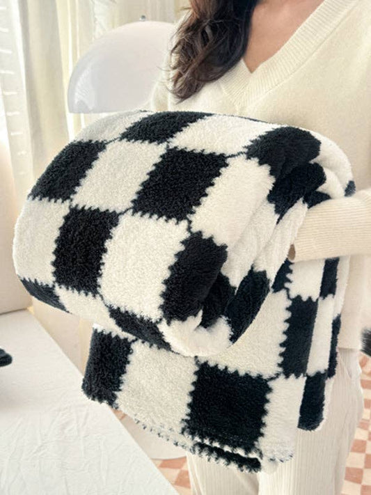 Block Fleece Soft Blanket