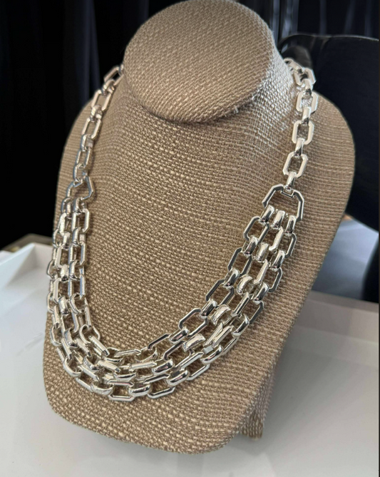 Silver Statement Necklace