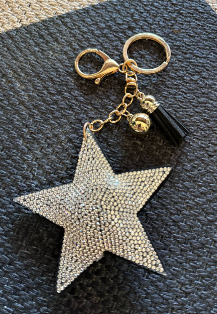 Star Rhinestone Keychain