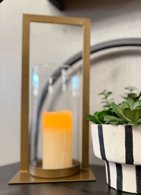 Gold Candle Holder